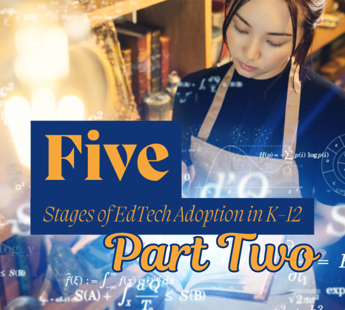 Five-Stages-of-Ed-Tech-Adoption-Part-Two A female students uses technology for a STEM project as a result of a teacher adopting ed tech in their classroom.