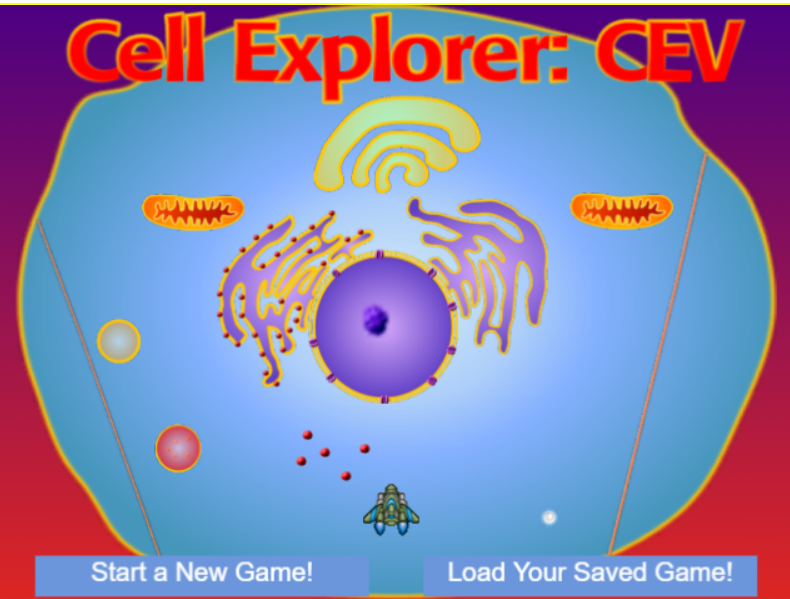Screenshot by author of Bioman Cell Explorer game