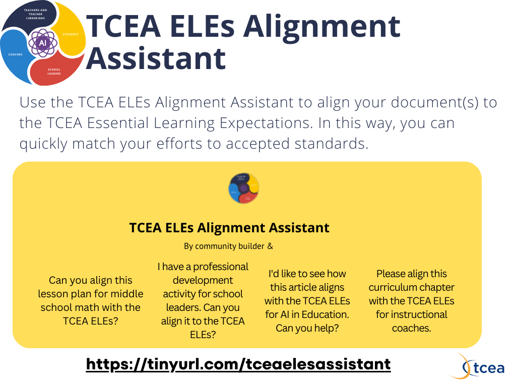 Please align this curriculum chapter with the TCEA ELEs for instructional coaches.