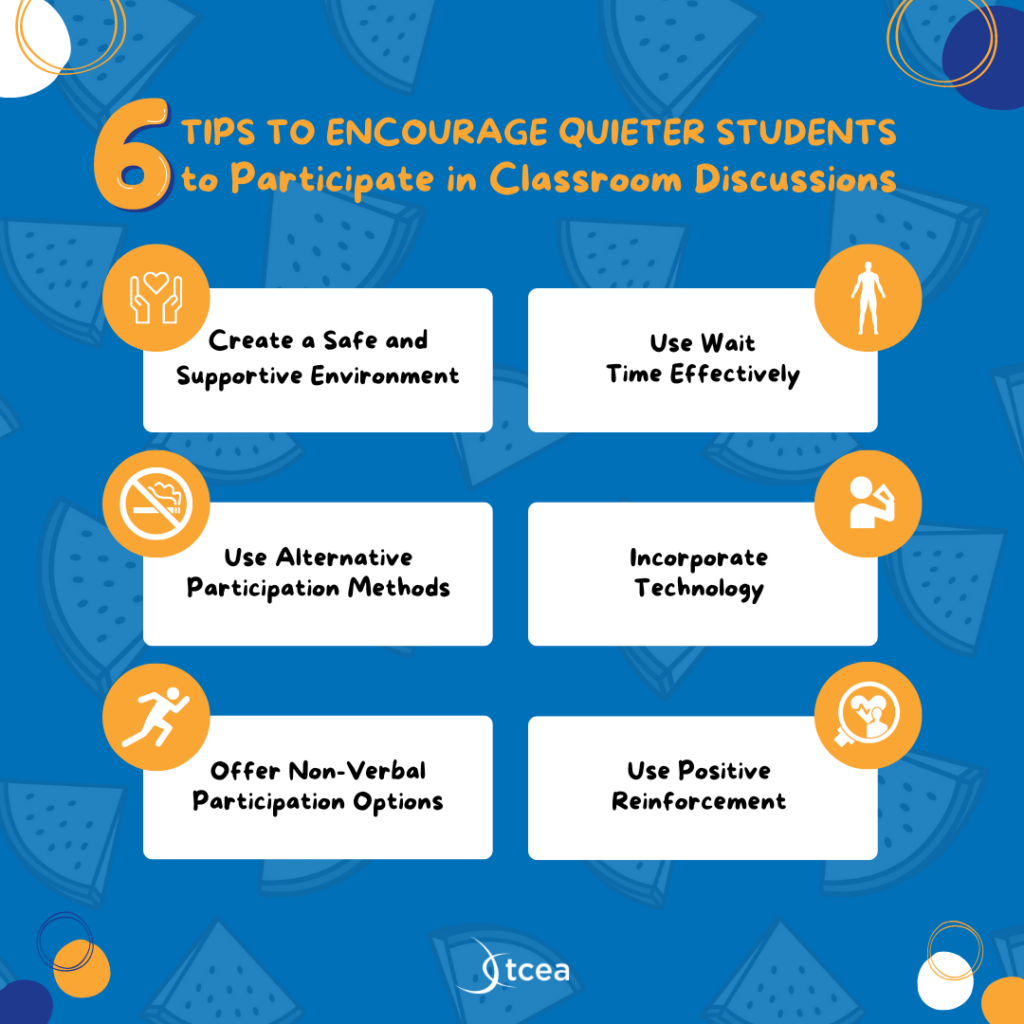 Learn 6 tips for encouraging quieter students to participate in classroom discussions.