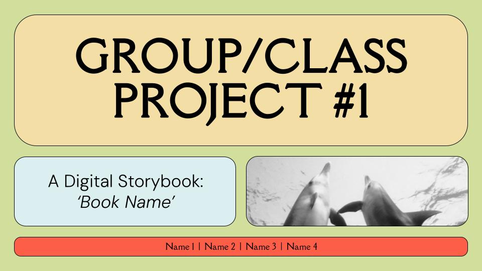 Image of the Group Class Project Google Slides template.