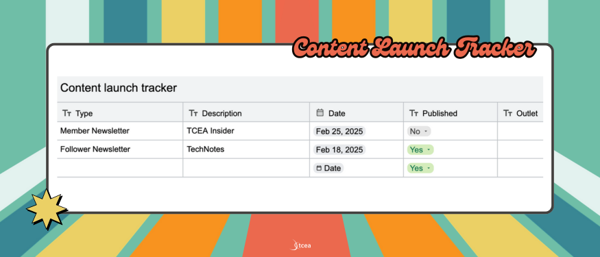 Google Docs Content Launch Tracker