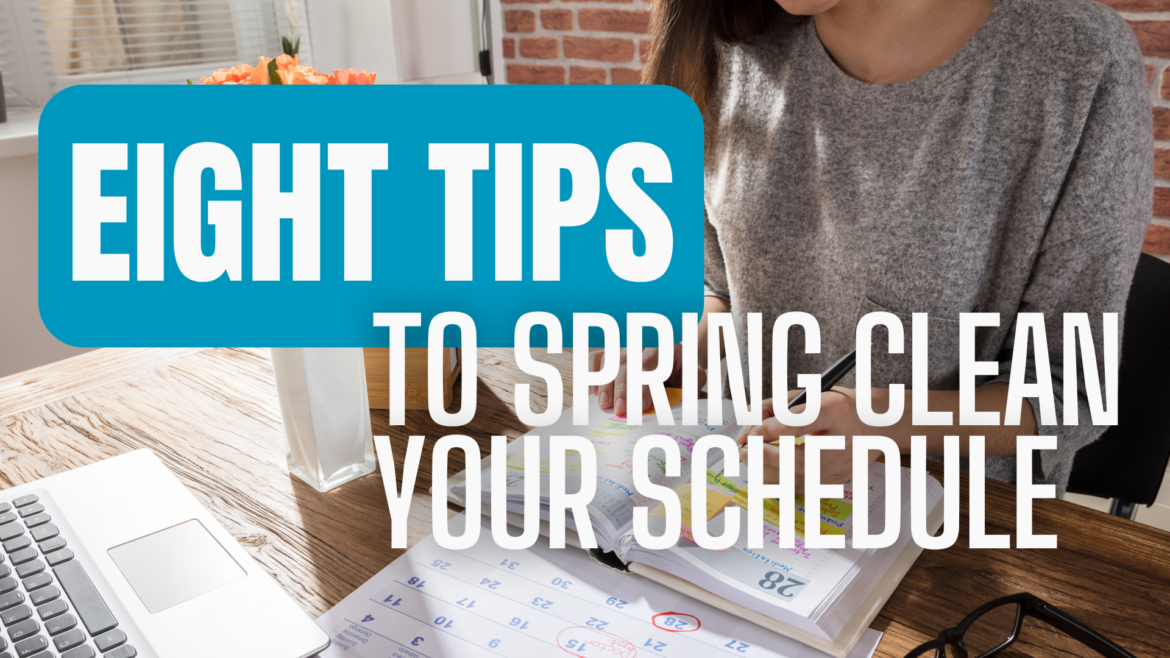 spring clean your schedule header