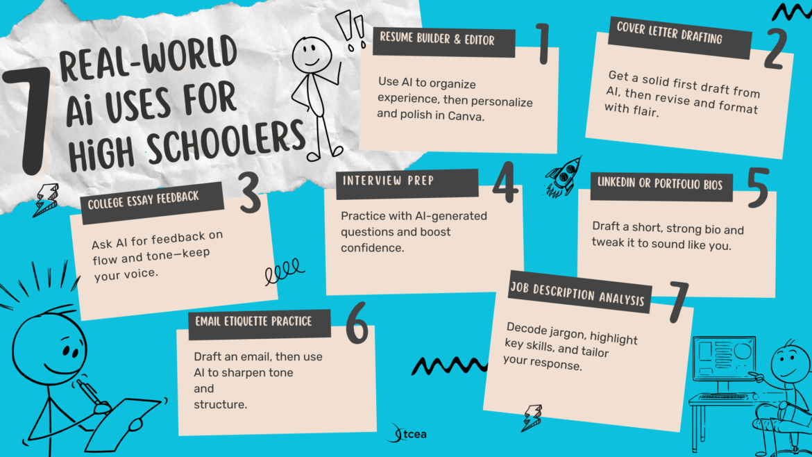 7-real-world-ai-uses-high-schoolers Explore seven real-world AI ideas for high schoolers.