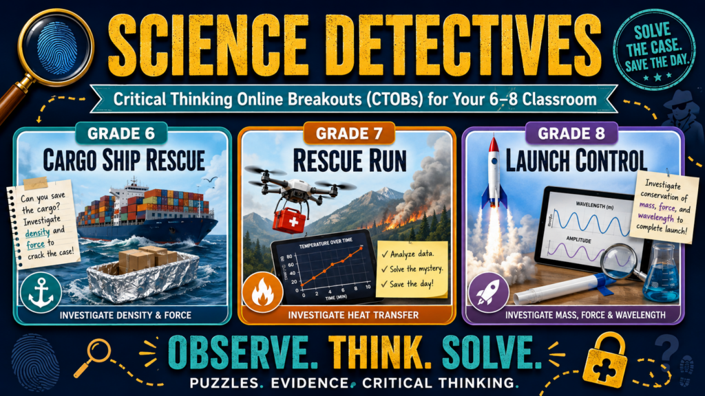 Science Detectives: Critical Thinking Online Breakouts (CTOBs) for Your 6–8 Classroom – TCEA TechNotes Blog