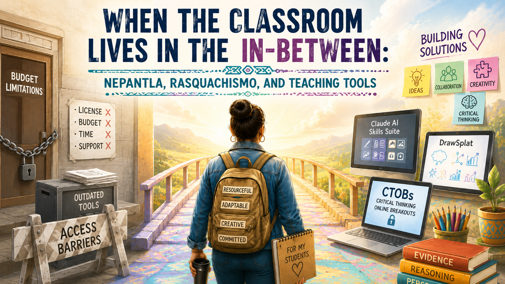 When the Classroom Lives in the In-Between: Nepantla, Rasquachismo, and Teaching Tools